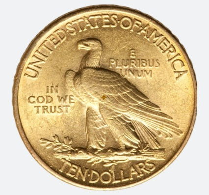 10 dollars Indian gold