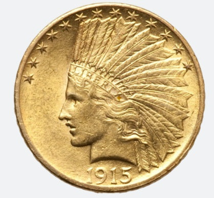 10 dollars Indian gold